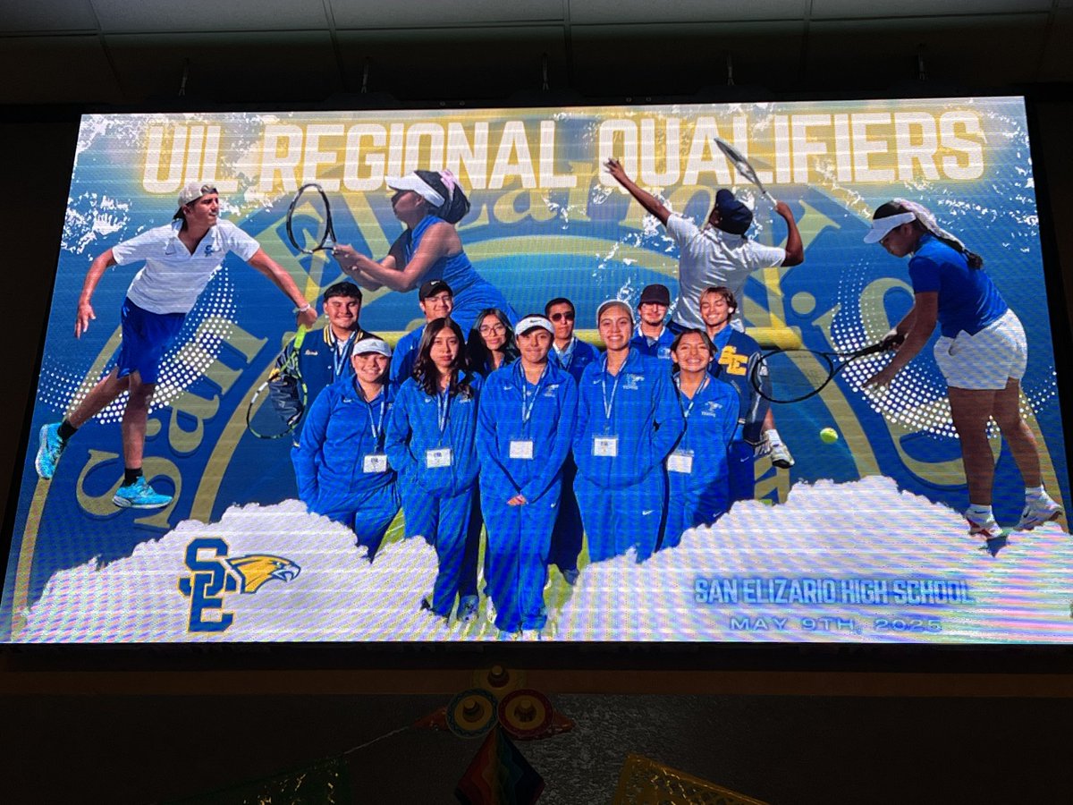 San Elizario ISD (@sanelizarioisd) on Twitter photo The San Elizario ISD Board of Trustees also recognized the SEHS Varsity Tennis District Champions and Regional Qualifiers today! Congratulations to our Eagles for serving up success on and off the court! ¡Felicidades, Eagles! 🏆🎾 #SanEliManoAMano #EagleTennis #DistrictChamps The San Elizario ISD Board of Trustees also recognized the SEHS Varsity Tennis District Champions and Regional Qualifiers today! Congratulations to our Eagles for serving up success on and off the court! ¡Felicidades, Eagles! 🏆🎾 #SanEliManoAMano #EagleTennis #DistrictChamps