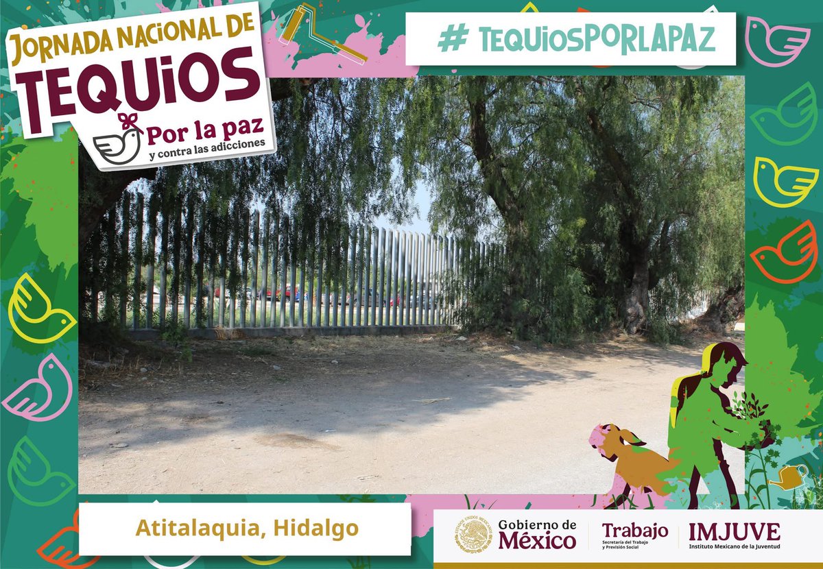 En #atitalaquia #hgo las y los jóvenes se sumaron a la Jornada Nacional de #TequiosPorLaPaz y los cambios a sus planteles y comunidades son notables 🤩🤩🤩