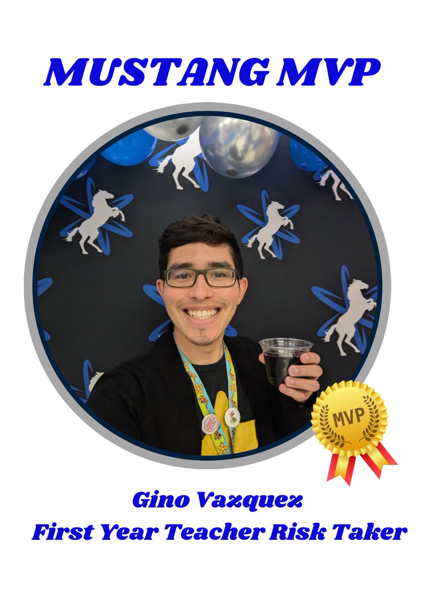 JJHSInstrCoach's tweet photo. Shoutout to one of our Mustang MVPs: a first-year teacher who didn’t play it safe. 💥 He took risks, tried new strategies, and kept students at the center of it all. Growth mindset in action! 🐴💛 #FirstYearFearless #MustangMVP @NISDJay @NISDJaySEA https://t.co/GNHhUZGZR5