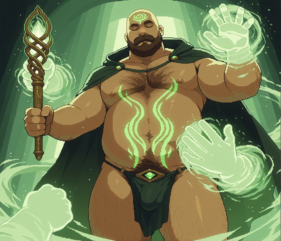 FatLazyPanda's tweet photo. Mana is stored in fat cells.
It's just common sense.
The fatter the mage is, the grander is their potential and capacity.
The more mana accumulated, the more intricate and vast are their glowing stretchmarks. https://t.co/yuSxbQp4dd