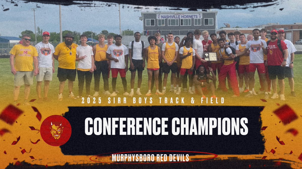 Boys Track 2025 Southern Illinois River-To-River Ohio Division Conference Champions!