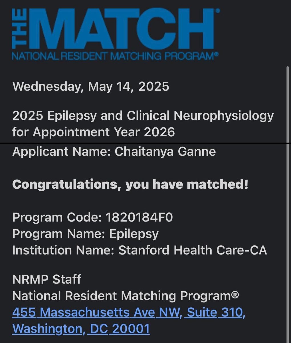 Chaitanya Ganne (@ganne_chaitanya) on Twitter photo 🏆Matched: Stanford Epilepsy Fellowship 2026: they say ‘dreams come true’. What if you never even dreamt of it. Excellent mentorship & hard work surely helped me the most. Thanks to the amazing neurology residency at UTHEATH <a href="/UTHNeuro/">UTHealthNeurosciences</a>, <a href="/LabEpilepsy/">Epilepsy Lab</a>,<a href="/SLhatoo/">Samden Lhatoo</a> & all my mentors. 🏆Matched: Stanford Epilepsy Fellowship 2026: they say ‘dreams come true’. What if you never even dreamt of it. Excellent mentorship & hard work surely helped me the most. Thanks to the amazing neurology residency at UTHEATH <a href="/UTHNeuro/">UTHealthNeurosciences</a>, <a href="/LabEpilepsy/">Epilepsy Lab</a>,<a href="/SLhatoo/">Samden Lhatoo</a> & all my mentors.