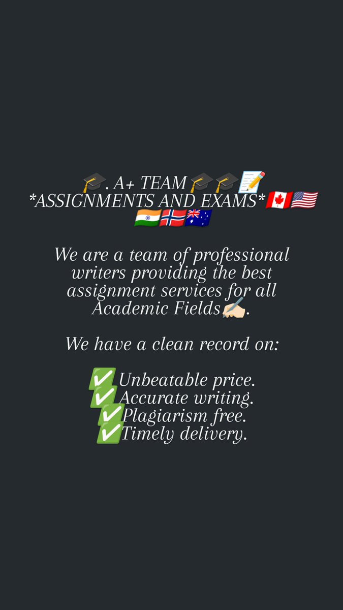 homeworkhelpr_1's tweet image. Greetings! I&apos;m ready for #summerclasses DM to place your order. A grade guaranteed