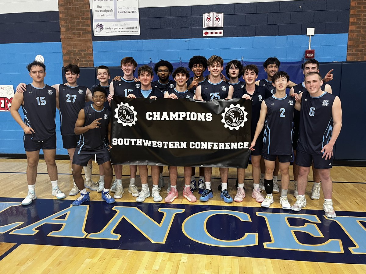 Your Lancers are CONFERENCE CHAMPS!!!! They defeat O’Fallon in 2 sets to claim the outright SWC Title!! Congrats boys and coaches!!