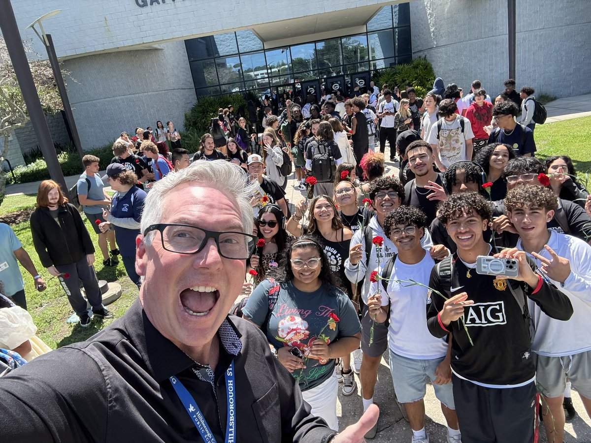 The annual “see you at the pole” with our seniors!