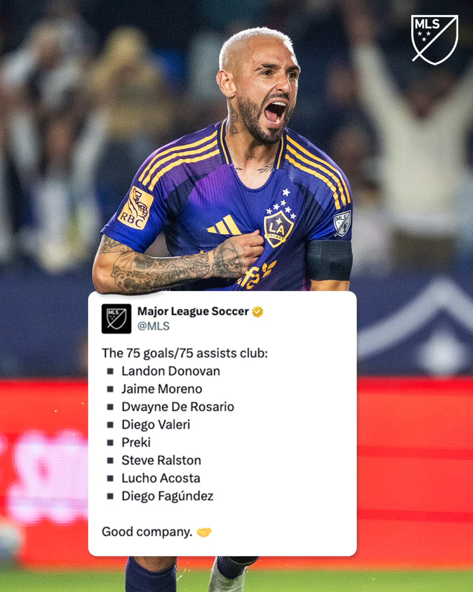 MLS's tweet photo. Welcome to the 75/75 club, @DiegolFagundez 👏 

Diego Fagundez joins @MLS royalty with 75 goals and 75 assists. https://t.co/vC2n7xew3F