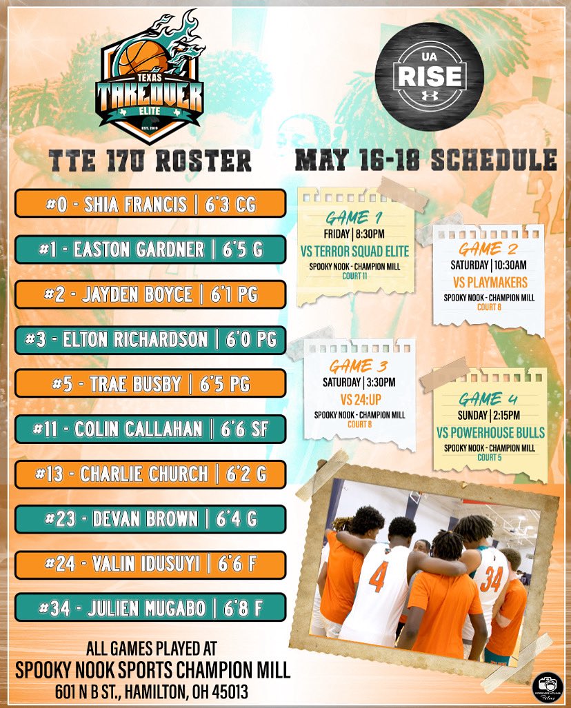 Coach Greg (@gregory_coachtx) on Twitter photo Here is our roster & schedule for <a href="/RiseCircuit/">UA Rise Circuit</a> in Ohio this weekend ๐จ College coaches come check us out ๐ฟ ๐ <a href="/TxTakeover_Ned/">T.T.E.Basketball</a> <a href="/4YFilms/">๐ฝ๐ ๐ฃ๐๐ง๐๐ฃ ๐๐ ๐ฆ๐๐ ๐ฝ๐๐๐๐ค SPORTS ๐ฅ</a> Here is our roster & schedule for <a href="/RiseCircuit/">UA Rise Circuit</a> in Ohio this weekend ๐จ College coaches come check us out ๐ฟ ๐ <a href="/TxTakeover_Ned/">T.T.E.Basketball</a> <a href="/4YFilms/">๐ฝ๐ ๐ฃ๐๐ง๐๐ฃ ๐๐ ๐ฆ๐๐ ๐ฝ๐๐๐๐ค SPORTS ๐ฅ</a>