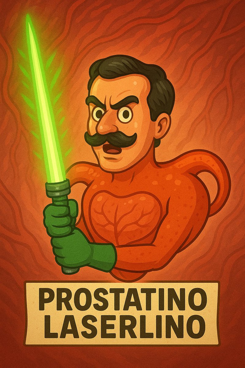 Italian #Brainrot  is a huge thing here in Brazil and I was forced to "study" it to understand what my kids were talking about.
To join in the fun, I present you Prostatino Laserlino! 
#UroSoMe