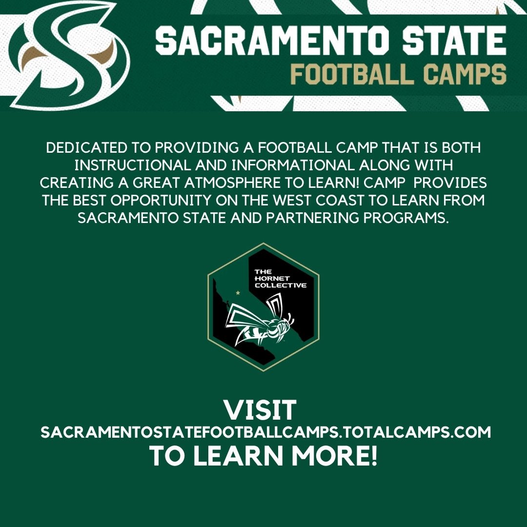 …entostatefootballcamps.totalcamps.com Be Great to See You at Hornet FB Camp!