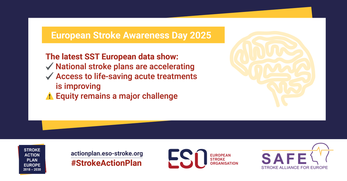 European Stroke Org (@esostroke) on Twitter photo The new data from the 2023 #StrokeServicesTracker was published on #ESAD2025. Europe is making progress in #stroke care planning and treatment access โ but there are major gaps in rehab and life after stroke.
๐ ow.ly/3hgt50VP2HJ
#StrokeActionPlan <a href="/StrokeEurope/">Stroke Europe</a> The new data from the 2023 #StrokeServicesTracker was published on #ESAD2025. Europe is making progress in #stroke care planning and treatment access โ but there are major gaps in rehab and life after stroke.
๐ ow.ly/3hgt50VP2HJ
#StrokeActionPlan <a href="/StrokeEurope/">Stroke Europe</a>