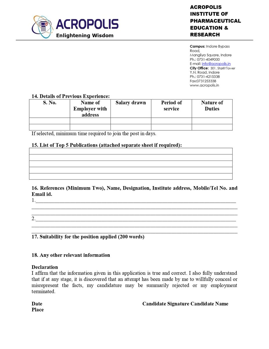 Acropolis Group of Institutions tweet media