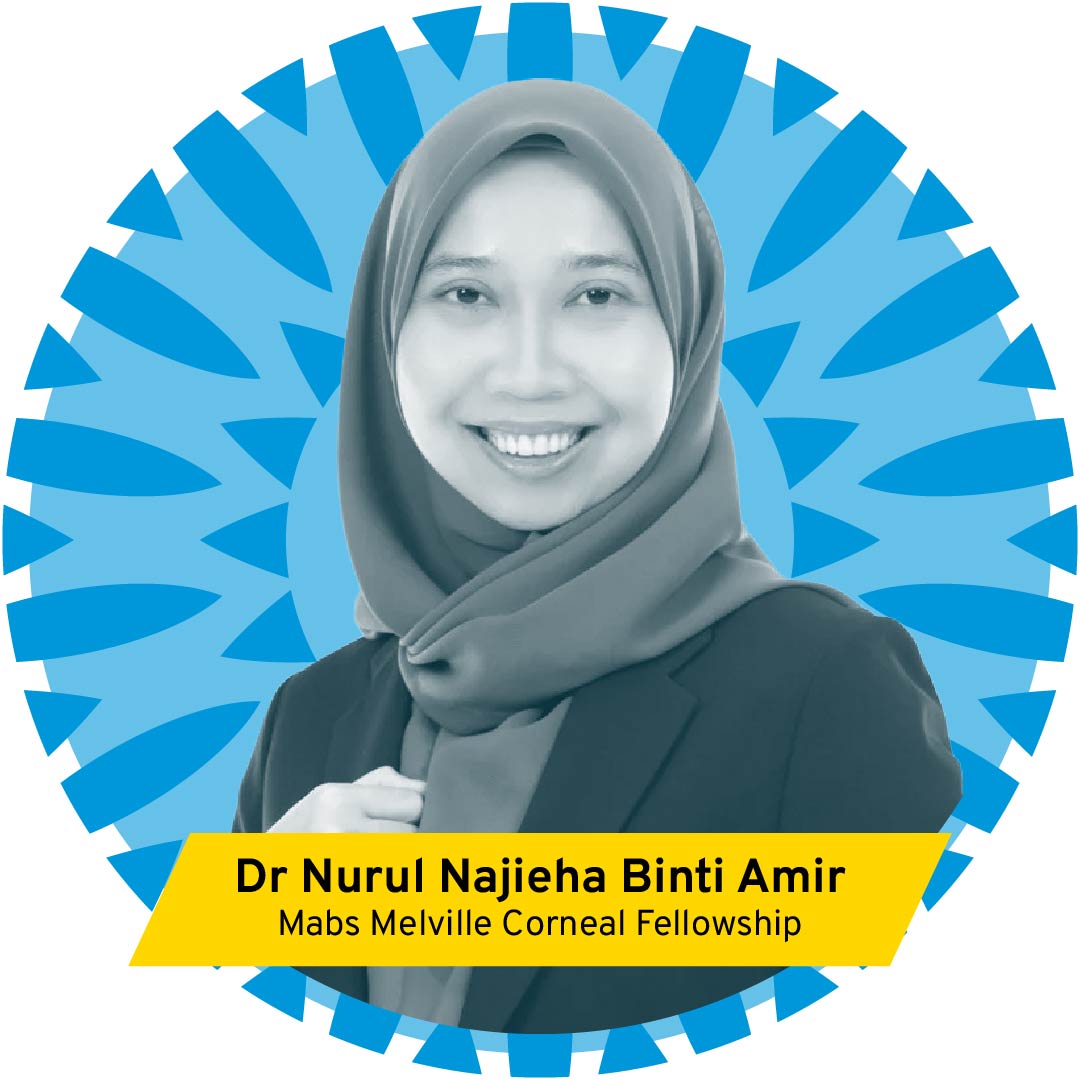 🩺  𝗪𝗲𝗹𝗰𝗼𝗺𝗲 𝗗𝗿. 𝗡𝘂𝗿𝘂𝗹 𝗡𝗮𝗷𝗶𝗲𝗵𝗮 𝗕𝗶𝗻𝘁𝗶 𝗔𝗺𝗶𝗿! 🏥
We're pleased to welcome Dr. Nurul Najieha Binti Amir, the 2025 Mabs Melville Corneal Fellow at Sydney Eye Hospital.

Originally from Bagan Datuk, Perak, Malaysia, Dr. Amir earned her MBBS and completed