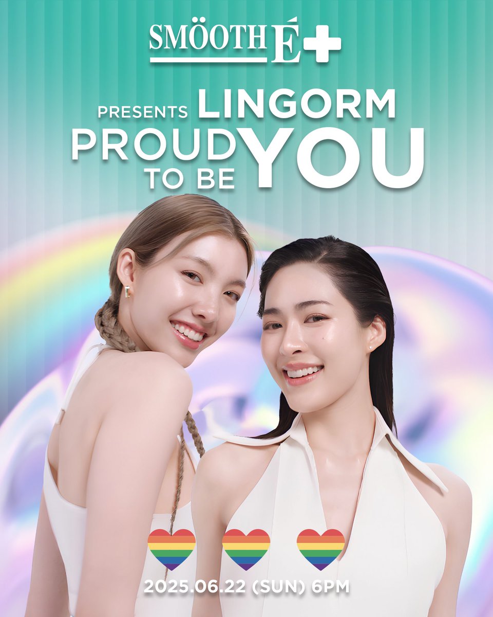 FreenBeckbabe's tweet photo. The May event is not over yet, but the June event is coming up. And next month is pride month. Smooth E serves a lot of it. It's awesome.

#ProudToBeYou #SmoothE
#หลิงออม #LingOrm https://t.co/YyS1LckP0r