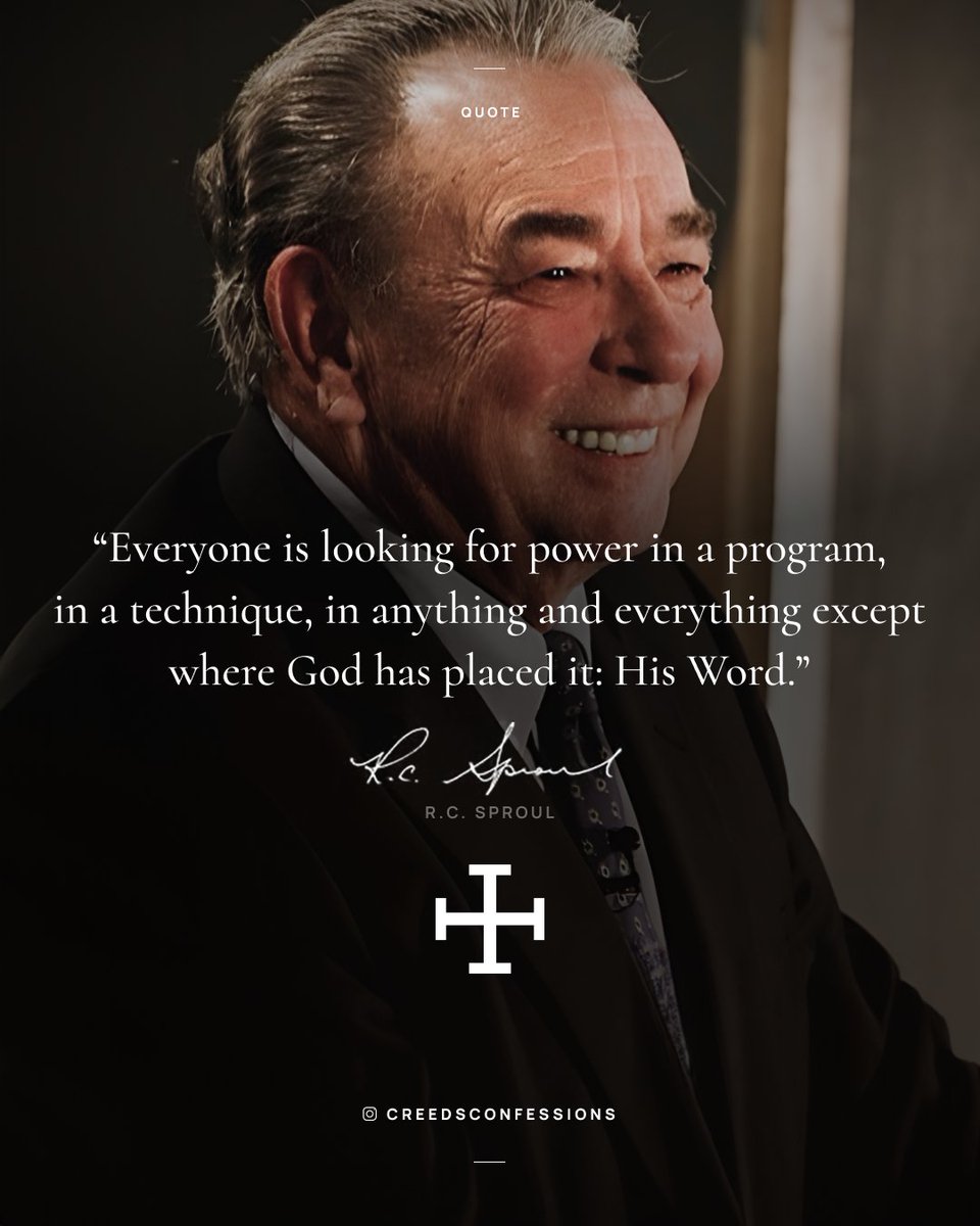 Everyone is looking for power in a program,
in a technique, in anything and everything except where God has placed it: His Word.