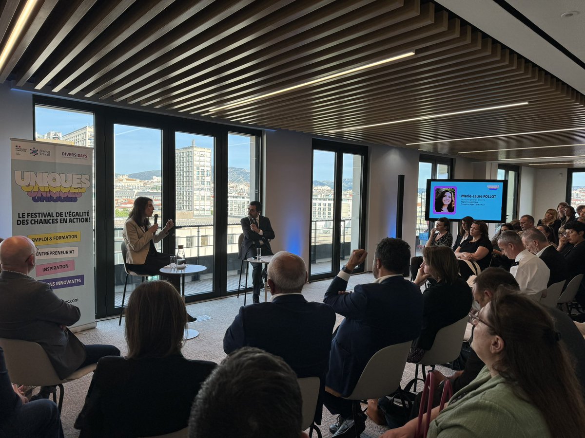 FTravail_PACA's tweet image. Isabelle Epaillard, Préfète déléguée égalité des chances, Marie-Laure FOLLOT, Adjointe au Secrétaire générale @RegionAcPaca et Pascal Blain, directeur @Ftravail_PACA ont mis en lumière les actions menées par l’État, le Rectorat et @FranceTravail