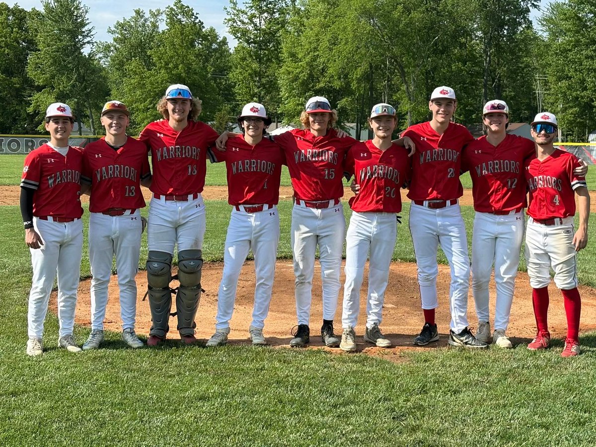 Coach Downey (@goshbaseball) on Twitter photo Goshen gets the senior night dub 10-0!
Hamann works 5 innings 7 Ks and 0 ER
McMullen gets the save with 1 K and 0ER
Fischer led the offense going 3-4 with 5 RBIs!
Proud of this group and our 9 seniors!
#compete #warriors
<a href="/GoshenWarriors/">Goshen High School</a> <a href="/Goshen_Athletic/">Goshen Warrior Athletics</a> <a href="/ClerSunSports/">Clermont Sun Sports</a> Goshen gets the senior night dub 10-0!
Hamann works 5 innings 7 Ks and 0 ER
McMullen gets the save with 1 K and 0ER
Fischer led the offense going 3-4 with 5 RBIs!
Proud of this group and our 9 seniors!
#compete #warriors
<a href="/GoshenWarriors/">Goshen High School</a> <a href="/Goshen_Athletic/">Goshen Warrior Athletics</a> <a href="/ClerSunSports/">Clermont Sun Sports</a>