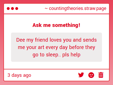 counttheories's tweet image. i like your friend tell them keep up the good work