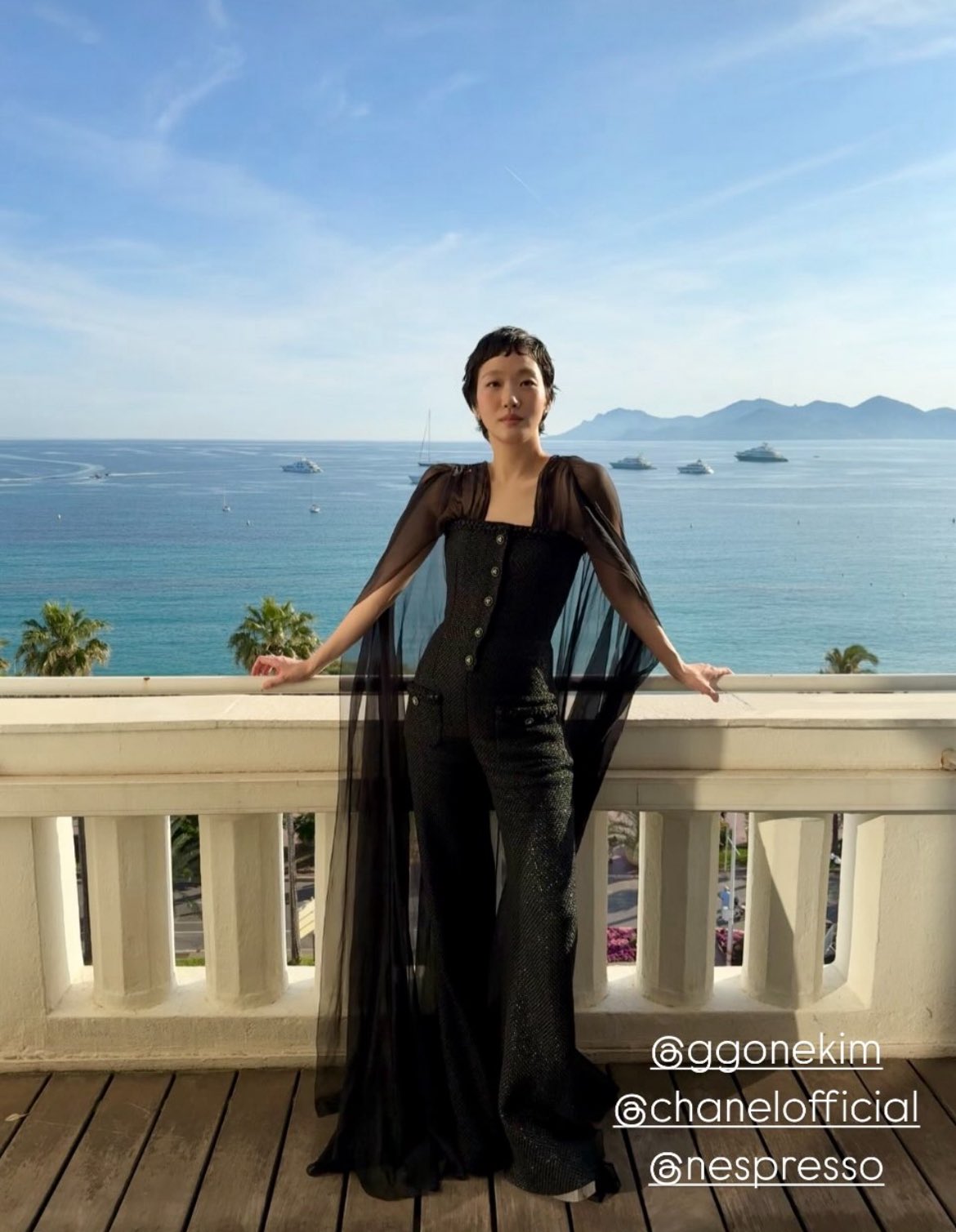 kim go eun diện váy maxi đen 