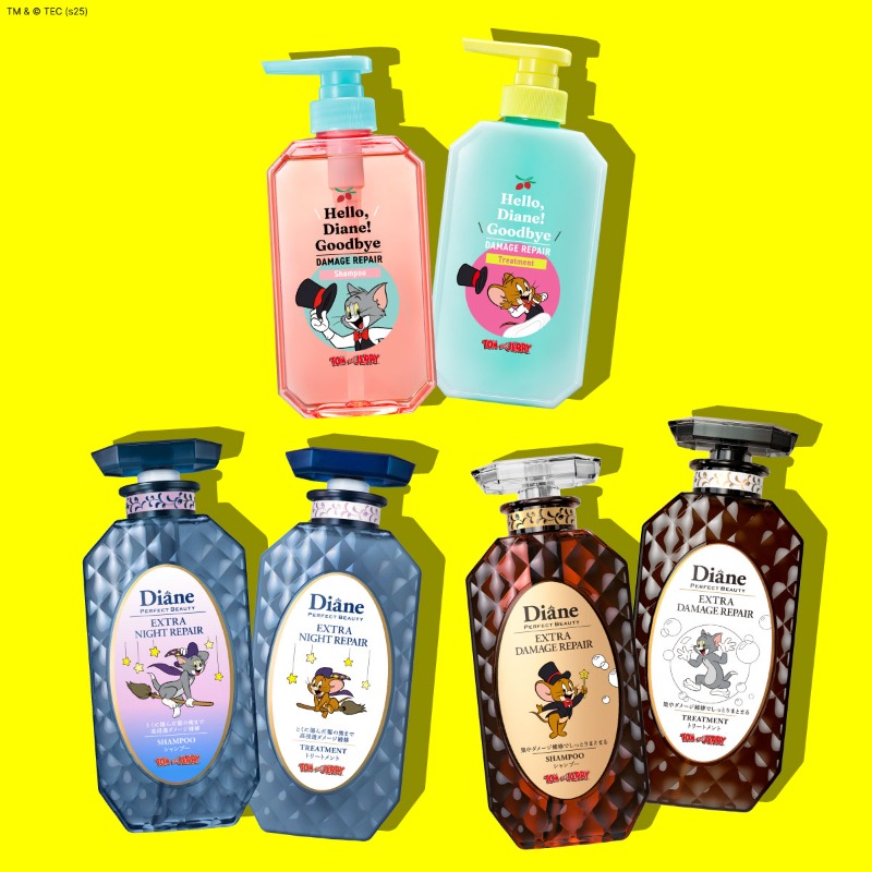 TomAndJerry_JP's tweet photo. ／
#トムとジェリー × #ダイアン
コラボ商品発売決定🐱🐭🫧
＼

シャンプーやマエガミスティックなど
全9種類の商品が登場✨✨

📅本日～：ネイチャーラボ ECストア 予約販売スタート
📅6/1～：#トムジェリマーケット （ZOZOTOWN店は除く）、ドラッグストアにて発売

詳細、予約購入は画像をTAP👇