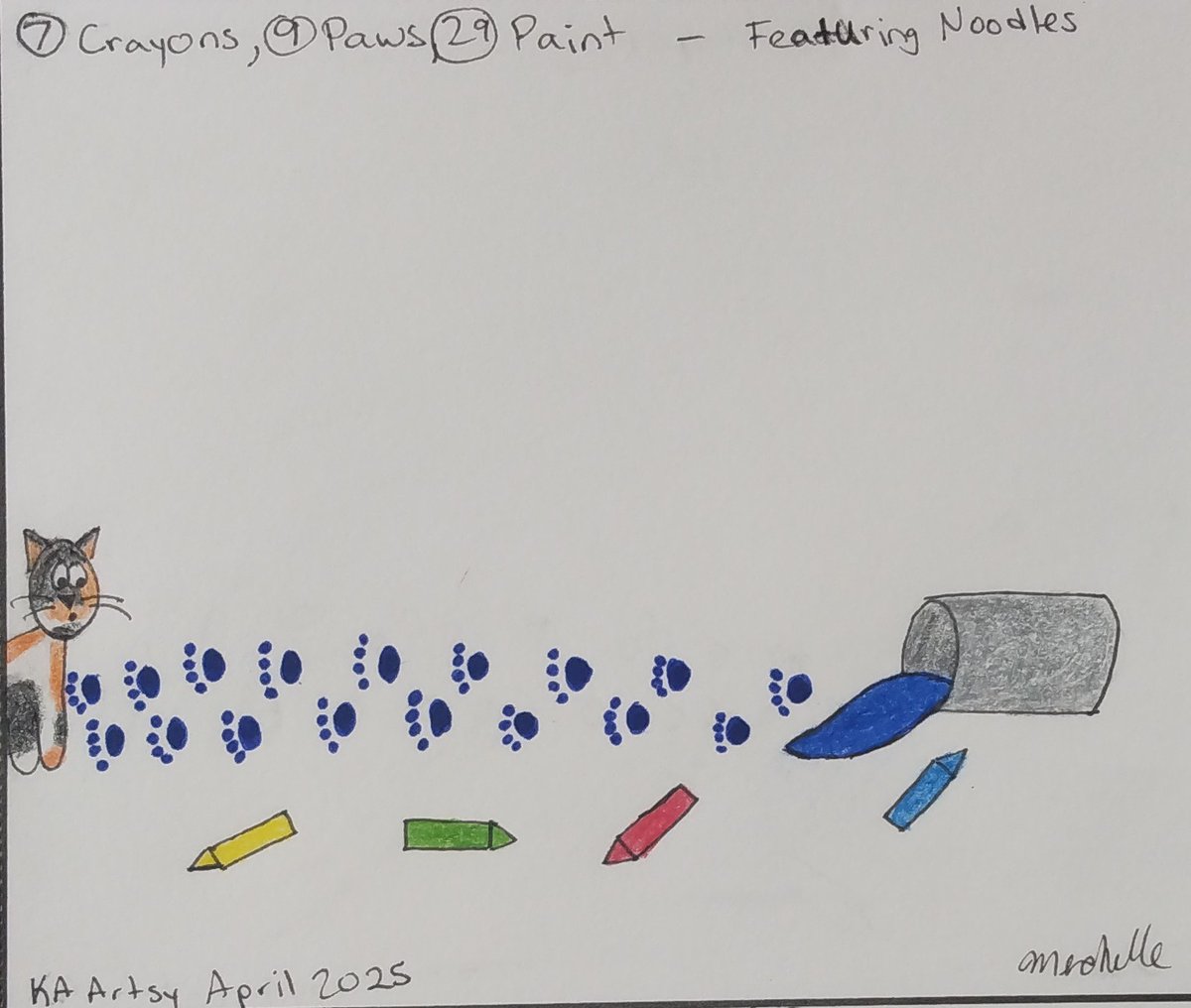 MichelleForNow's tweet image. The rest of my art from April's challenge.