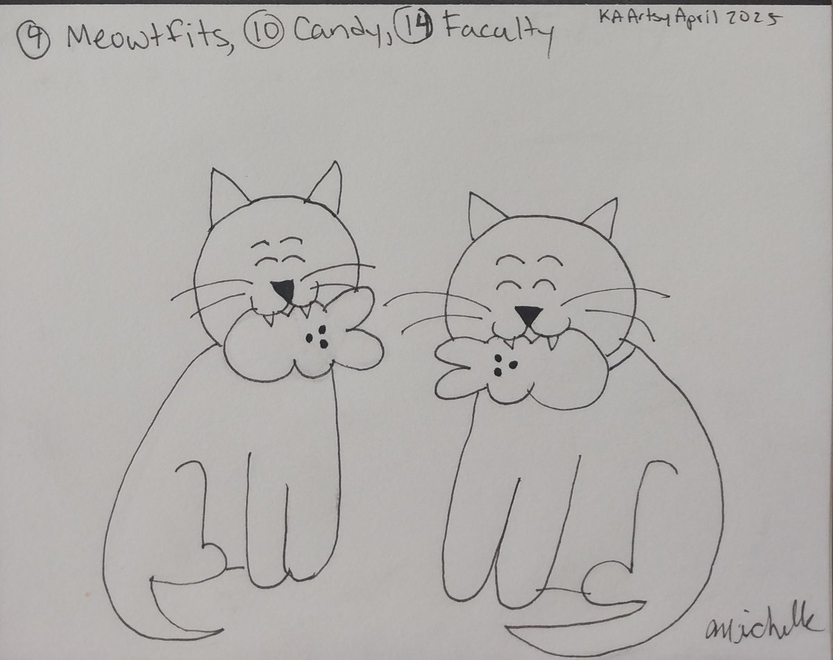 MichelleForNow's tweet image. The rest of my art from April's challenge.