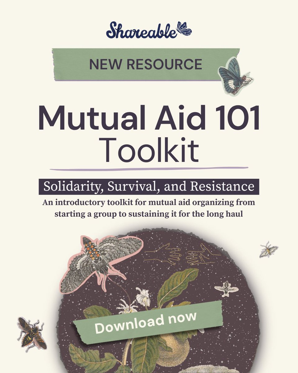 We’ve officially launched our Mutual Aid toolkit!  We broke down the recordings from our Mutual Aid 101 learning series into clips with summaries, key takeaways, &amp; resources. It is to build sustainable and robust mutual aid groups in your community. 🔗mutualaid101.org