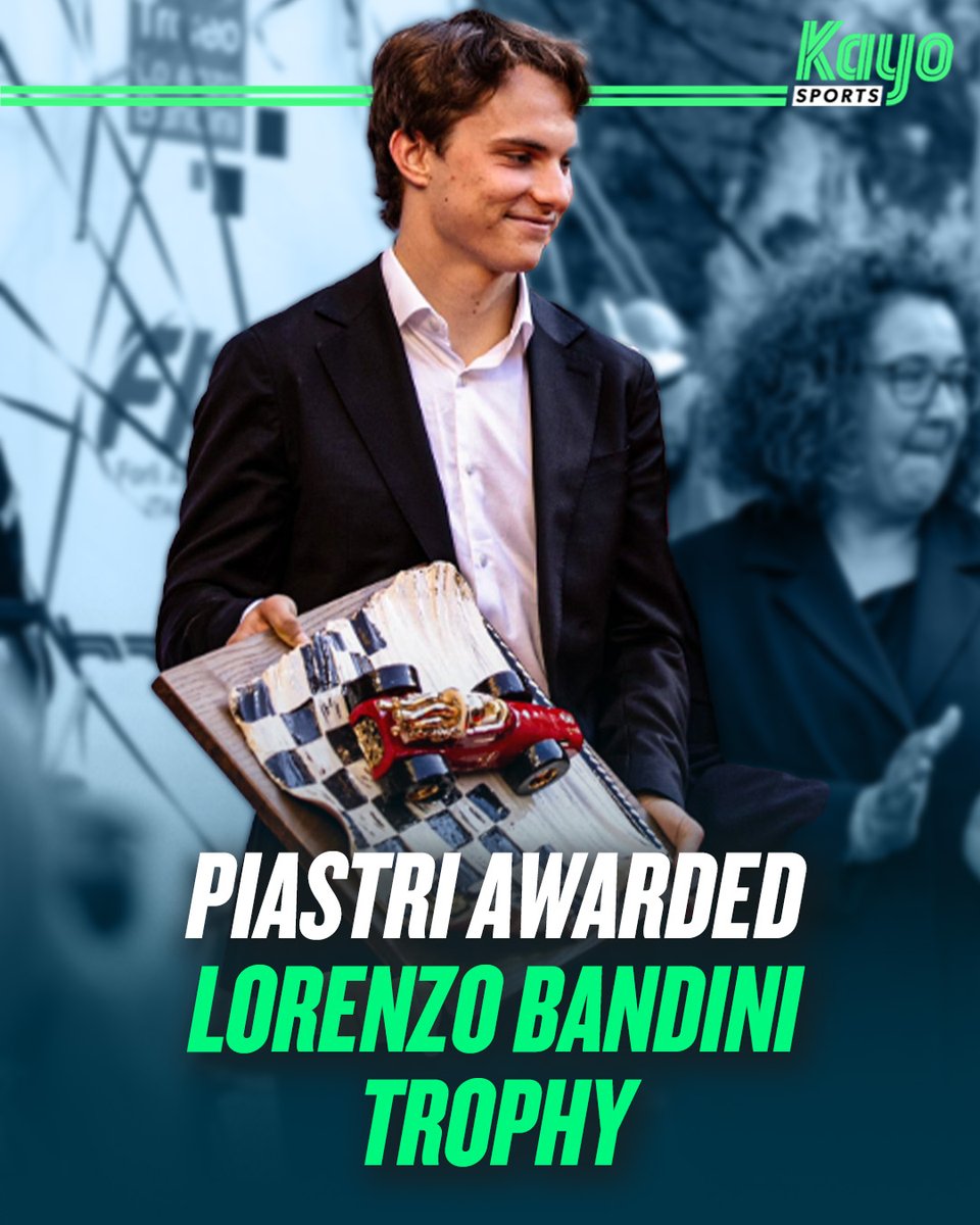 🏆 The Trophy celebrates rising stars and standout performances in F1, not just for results, but for character, style, and sportsmanship.

Don't miss the next chapter unfold at the Imola GP this weekend — live on Kayo! 🇮🇹🏁 

#F1 #ImolaGP