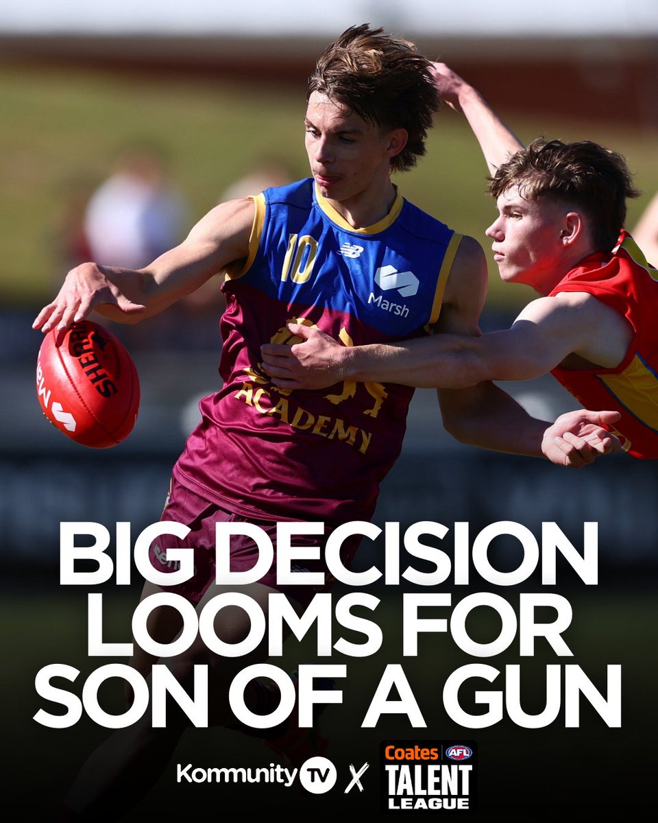 KommunityTV (@kommunitytv) on Twitter photo Hawks or Lions? 🤔
A big call is emerging for this improving Brisbane academy prospect as the Lions get set to take on Oakleigh Chargers in live <a href="/TalentLeague/">Coates Talent League</a> action.
READ MORE ➡ bit.ly/3YKcbFA Hawks or Lions? 🤔
A big call is emerging for this improving Brisbane academy prospect as the Lions get set to take on Oakleigh Chargers in live <a href="/TalentLeague/">Coates Talent League</a> action.
READ MORE ➡ bit.ly/3YKcbFA