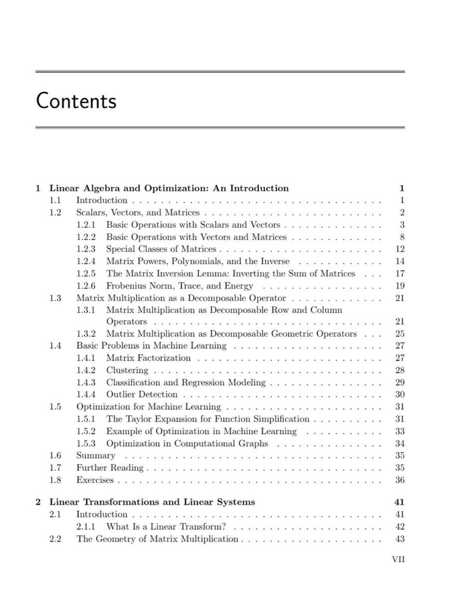hamptonism's tweet image. Linear Algebra and Optimization for Machine Learning: