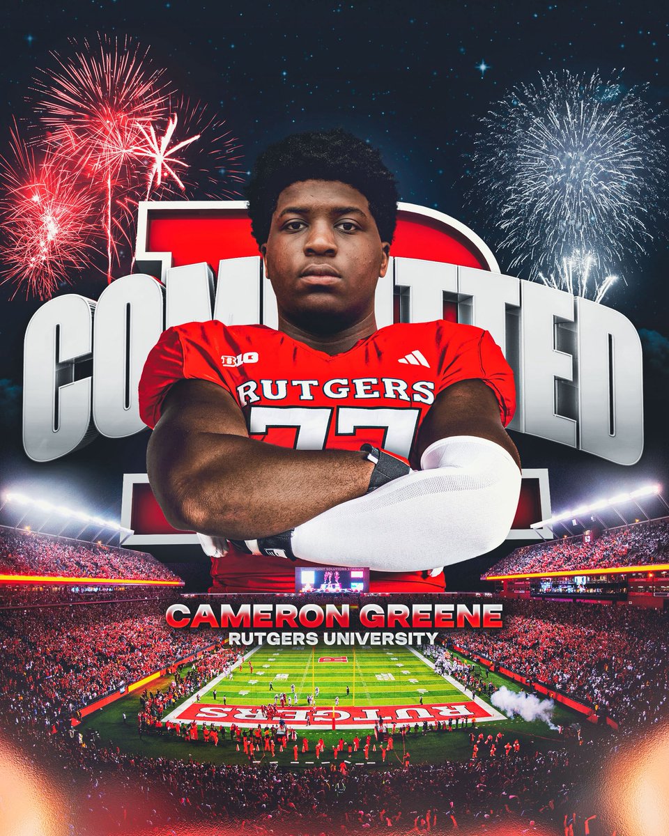 Cameron Greene⭐️⭐️⭐️ (@camgreene77) on Twitter photo THANK YOU JESUS CHRIST❤️
1000000% COMMITTED!!!!!🪓💪🏾❤️ <a href="/RFootball/">Rutgers Football 🪓</a>
<a href="/GregSchiano/">Greg Schiano</a> <a href="/CoachNoonanRU/">Charlie Noonan</a> <a href="/CoachShaw__/">Damiere Shaw</a> <a href="/kevinquinn74/">Kevin Quinn</a> <a href="/Beastupacademy/">Coach Melik Brown</a> <a href="/HermitsFootball/">St. Augustine Prep Football</a> <a href="/rickymremax/">Ricky Mauriello</a> <a href="/Coach_DLaws/">Darnell Laws Jr</a> THANK YOU JESUS CHRIST❤️
1000000% COMMITTED!!!!!🪓💪🏾❤️ <a href="/RFootball/">Rutgers Football 🪓</a>
<a href="/GregSchiano/">Greg Schiano</a> <a href="/CoachNoonanRU/">Charlie Noonan</a> <a href="/CoachShaw__/">Damiere Shaw</a> <a href="/kevinquinn74/">Kevin Quinn</a> <a href="/Beastupacademy/">Coach Melik Brown</a> <a href="/HermitsFootball/">St. Augustine Prep Football</a> <a href="/rickymremax/">Ricky Mauriello</a> <a href="/Coach_DLaws/">Darnell Laws Jr</a>