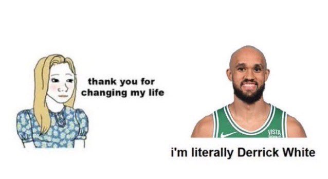 CelticsRiley's tweet image. Derrick White vs. the Knicks (Game 5)

▫️34 Points 
▫️3 Rebounds 
▫️3 Blocks 
▫️2 Assists
▫️9-16 FG
▫️7-13 3PT
▫️CELTICS WIN ☘️