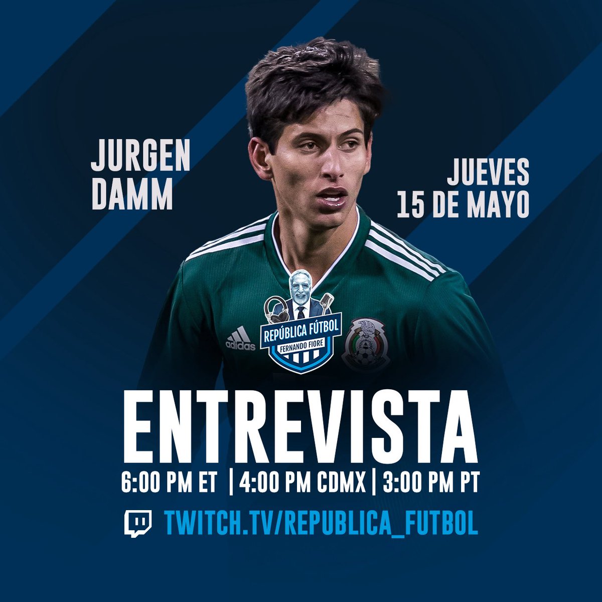 Velocidad, disciplina y visión: una entrevista exclusiva con Jürgen Damm. ⚽
Solo en  República Fútbol 
Mañana EN VIVO  6PM ET por Twitch