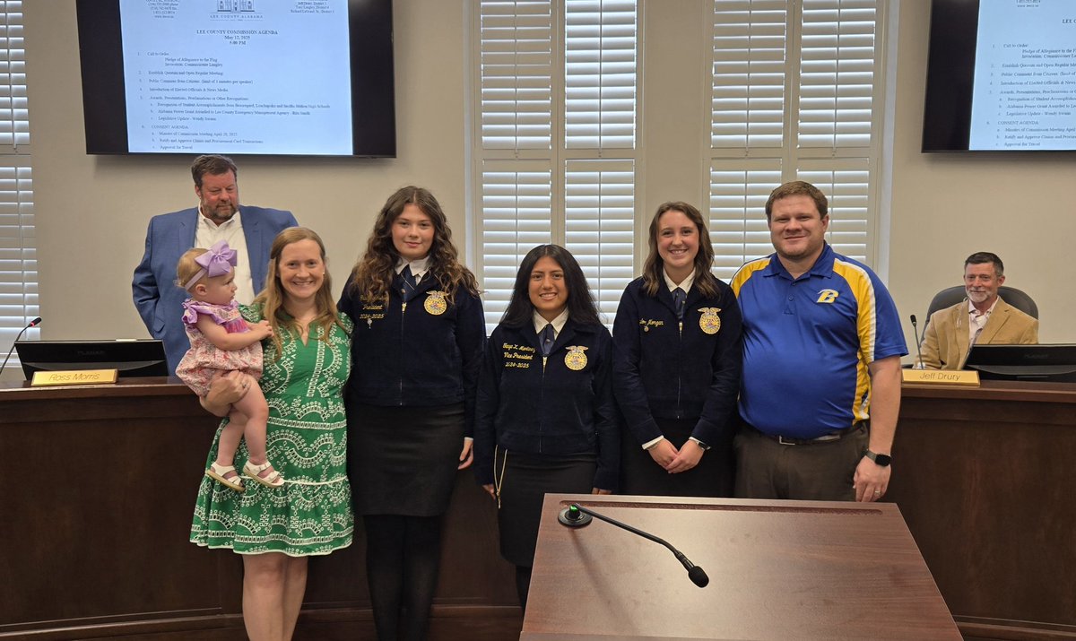 Lee County Commissioners Recognize Outstanding Student Achievements!

We are proud to celebrate the accomplishments of our talented FFA students and our BHS Track Athletes who continue to make our school shine!