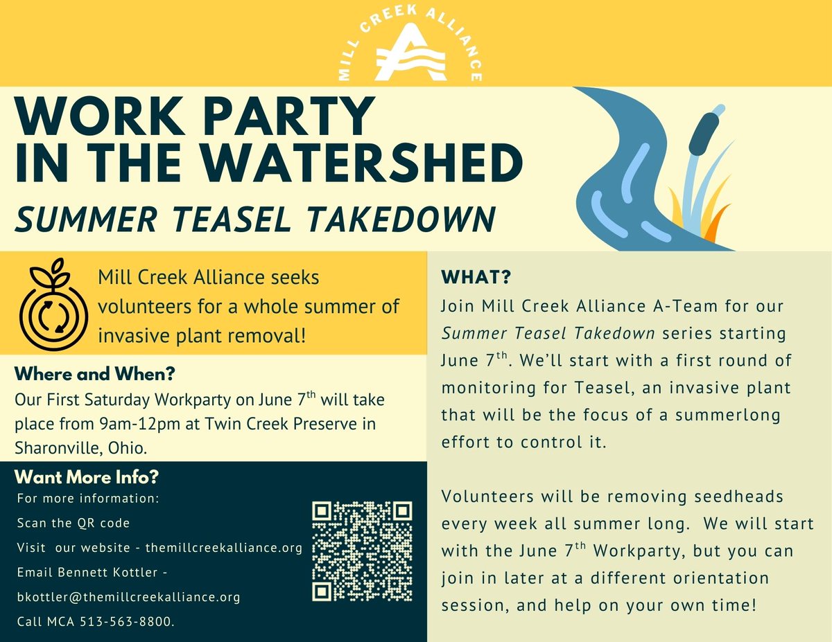 Summer is around the corner and we have lots of adventures in the watershed taking place! Join Mill Creek Alliance and make an impact on your community today! - mailchi.mp/themillcreekal…
