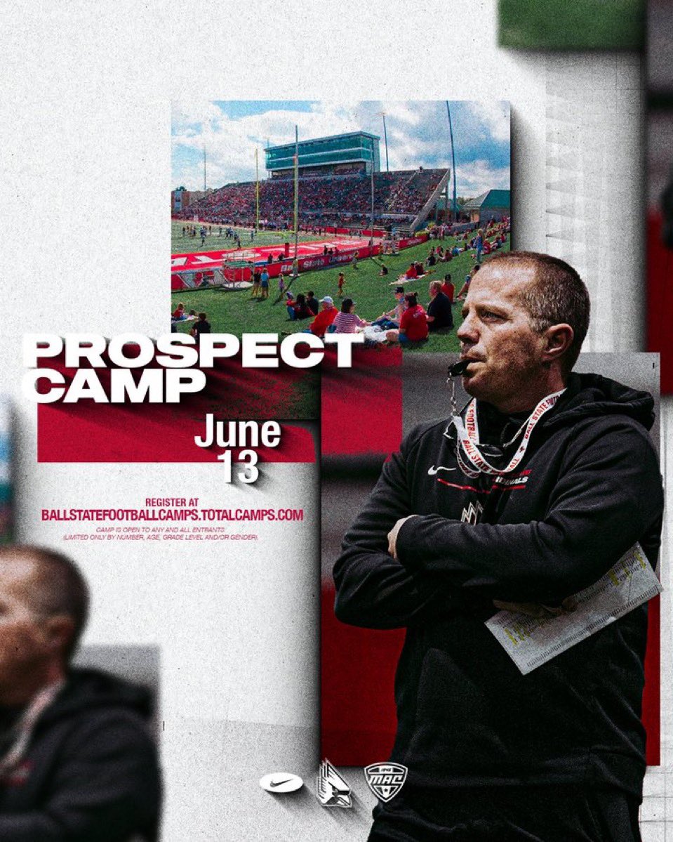Steven Meltebrink (@melte_510) on Twitter photo Thank you to <a href="/Dessauer71/">Ben Dessauer</a> for the personal invite to the University of Ball State’s prospect on June 13th! Cannot wait to showcase my skills and meet coaches at a high level program!
<a href="/MikeDyer/">Mike Dyer</a> <a href="/McNickCoachO/">Coach Orlando</a> <a href="/McNRocketFtball/">Rockets</a> <a href="/CollopyPete/">Pete Collopy MS, CSCS</a> <a href="/BallStateFB/">Ball State Football</a> Thank you to <a href="/Dessauer71/">Ben Dessauer</a> for the personal invite to the University of Ball State’s prospect on June 13th! Cannot wait to showcase my skills and meet coaches at a high level program!
<a href="/MikeDyer/">Mike Dyer</a> <a href="/McNickCoachO/">Coach Orlando</a> <a href="/McNRocketFtball/">Rockets</a> <a href="/CollopyPete/">Pete Collopy MS, CSCS</a> <a href="/BallStateFB/">Ball State Football</a>