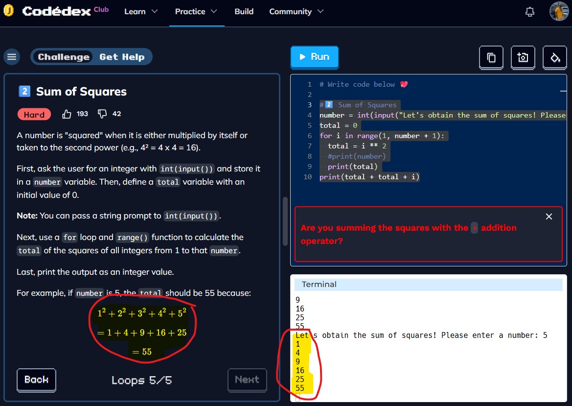 KingzOfCode's tweet photo. So the code is working (I used W3 Schools for some guidance)... but I am missing something to get my confetti!🥳😅
Almost there!
#Codédex #Python #Codedex
@codedex_io 
#30NitesOfCode Day 22

https://t.co/9y6NpNw1HA https://t.co/S61JLjb3GQ