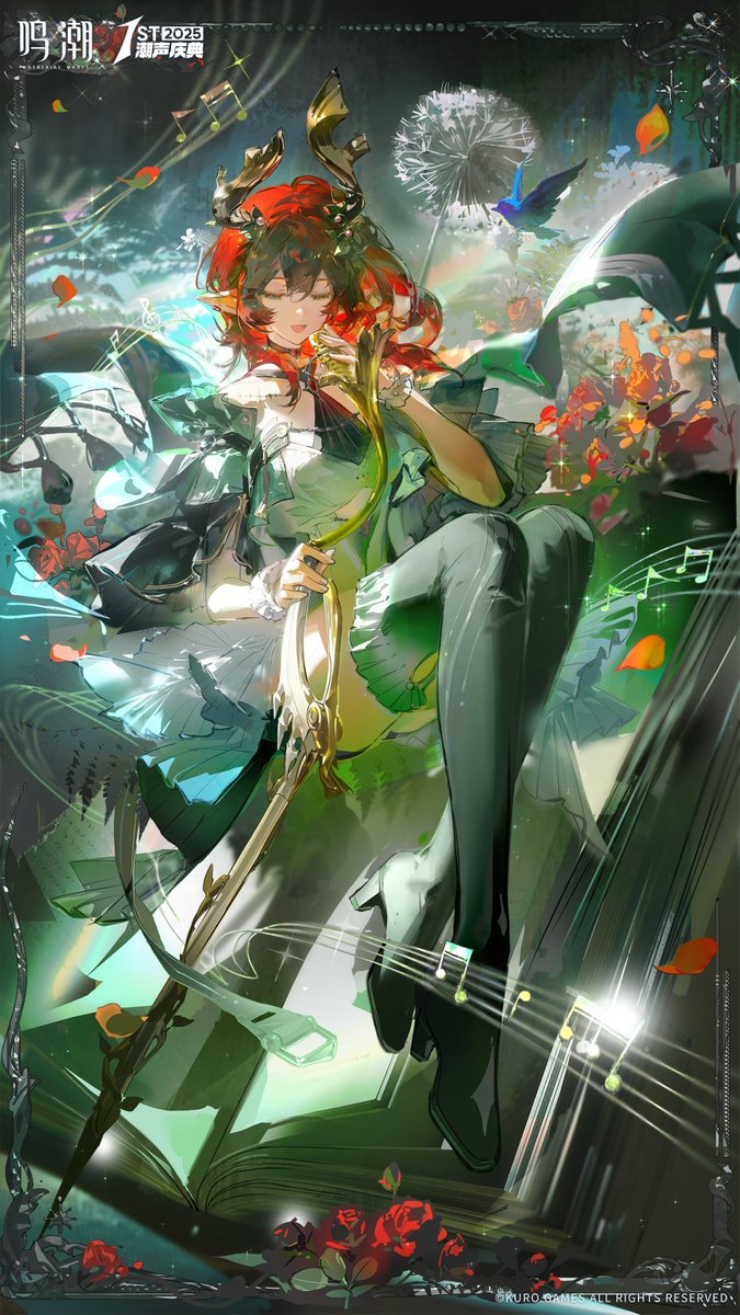 潮声与群星 | 诗曲
只要循着诗和音乐，我们终会相遇。
感谢画师：若干爪
weibo.com/7730797357/PrU…
#鸣潮 #WutheringWaves #명조