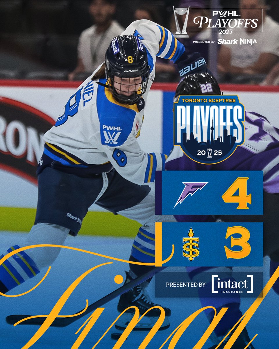 Toronto Sceptres (@pwhl_toronto) on Twitter photo A ton of fight and a strong performance from the team, but our season comes to an end in a nail-biting OT. ๐
Toronto Sceptres x <a href="/IntactInsurance/">Intact Insurance</a> A ton of fight and a strong performance from the team, but our season comes to an end in a nail-biting OT. ๐
Toronto Sceptres x <a href="/IntactInsurance/">Intact Insurance</a>