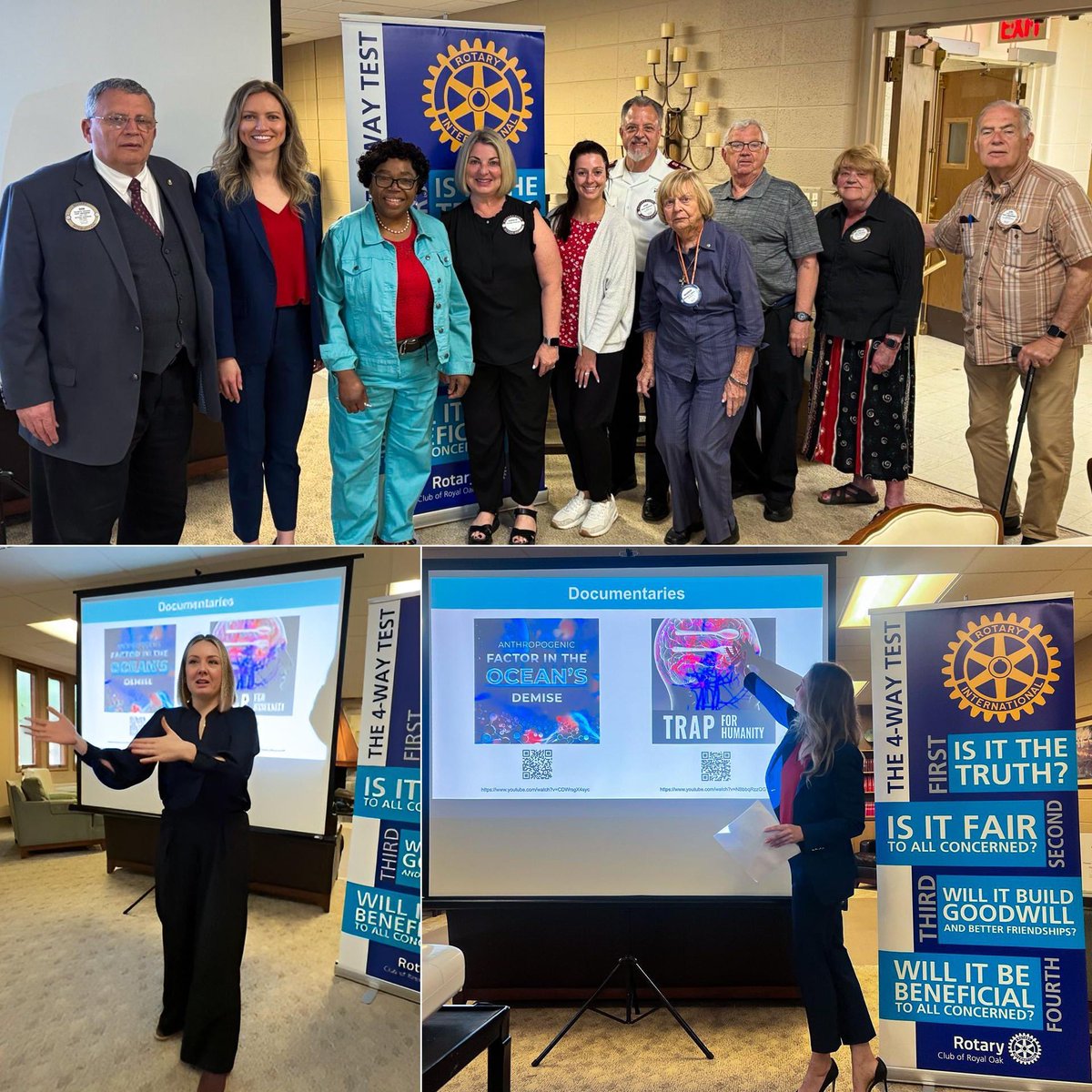 MICreativeScty's tweet image. 🌐Creative Society Presents Critical Research on Microplastics at Royal Oak Rotary Club

💡Creative Society participants delivered a presentation on "Micro- and Nano-Plastics: Impact On Environment, Human Health, And Climate" at the Royal Oak Rotary Club this week. During the…