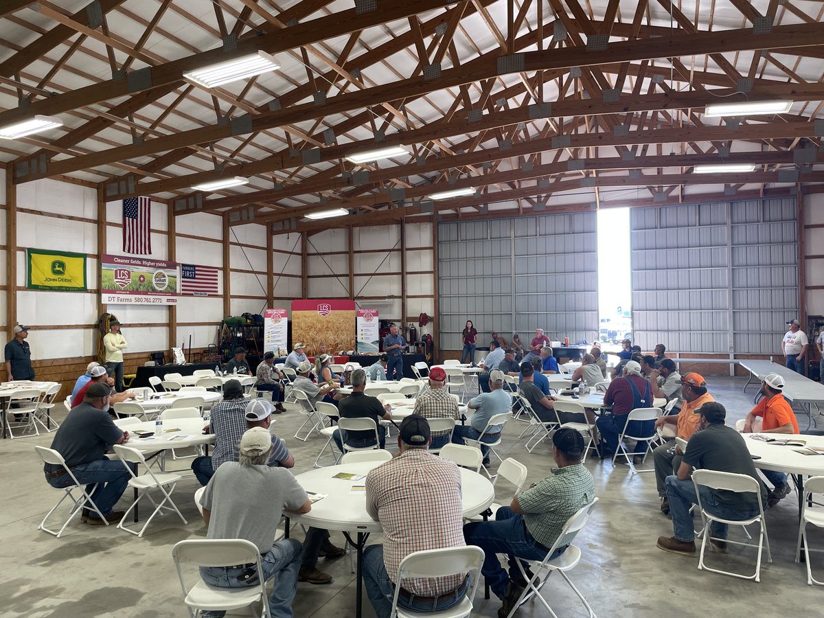 AlbaughLLC's tweet photo. Thank you to our friends at DT Farms for hosting an outstanding #fieldday with the opportunity to see the #CoAXium #Wheat Production System, driven by Aggressor AX herbicide, with our partners from Limagrain Cereal Seeds, Colorado Wheat Research Foundation, and Plains Gold. https://t.co/KbMC24WkNh
