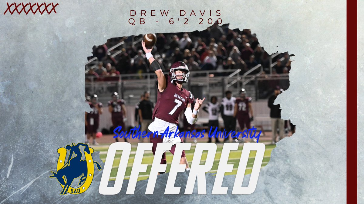 Big Time - 2 Offers in 2 Days! Congrats Drew Davis on your Offer from SAU! 
#BentonStrong #DudeCanSpinIT #LetsRide