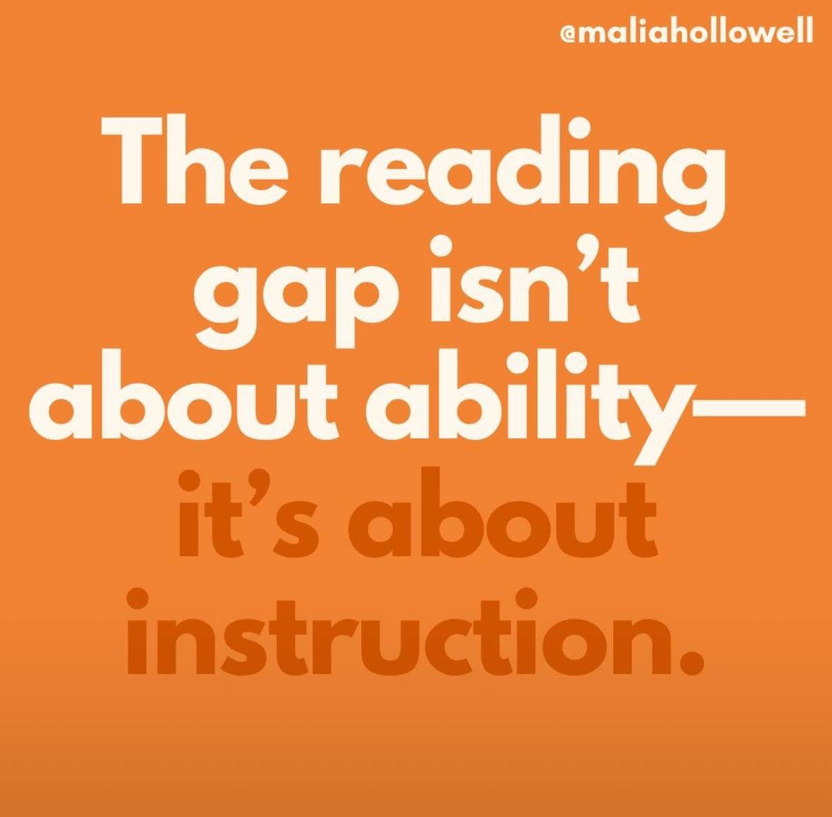 In most cases, the wider the reading gap between students and their grade level peers, the wider the gap between the type of reading instruction that the child has receive and what science says is effective reading instruction for most kids…