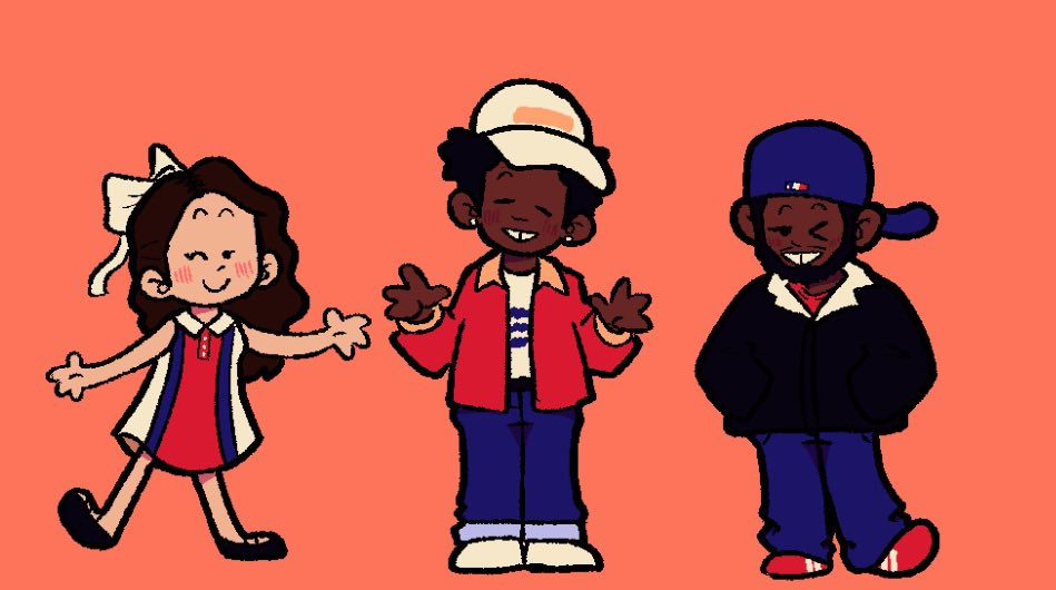 doodle of my top 3 (Tyler, Laufey, and Kendrick)