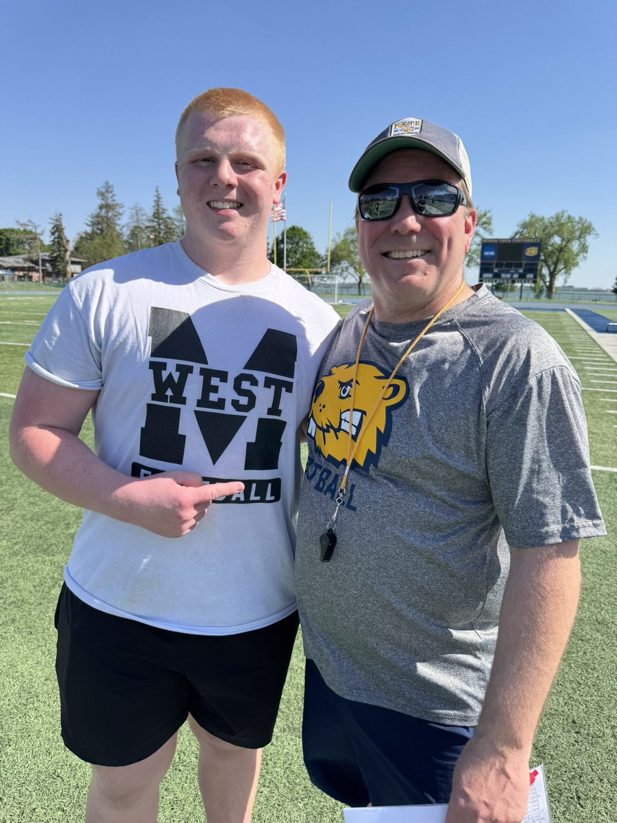 Ian Taylor (@ianataylor_) on Twitter photo Thank you to <a href="/CoachEHubbard/">Coach Hubbard</a> <a href="/coachjalicea/">Coach John Alicea</a> <a href="/CoachRethman/">Tom Rethman</a> and <a href="/BVU_Football/">BVU Football</a> for having me up for camp. Great day!!! Great Reps!!!
<a href="/david_mcenaney/">David Mac</a> <a href="/MWWildcatFB/">Millard West Wildcat FB</a> Thank you to <a href="/CoachEHubbard/">Coach Hubbard</a> <a href="/coachjalicea/">Coach John Alicea</a> <a href="/CoachRethman/">Tom Rethman</a> and <a href="/BVU_Football/">BVU Football</a> for having me up for camp. Great day!!! Great Reps!!!
<a href="/david_mcenaney/">David Mac</a> <a href="/MWWildcatFB/">Millard West Wildcat FB</a>