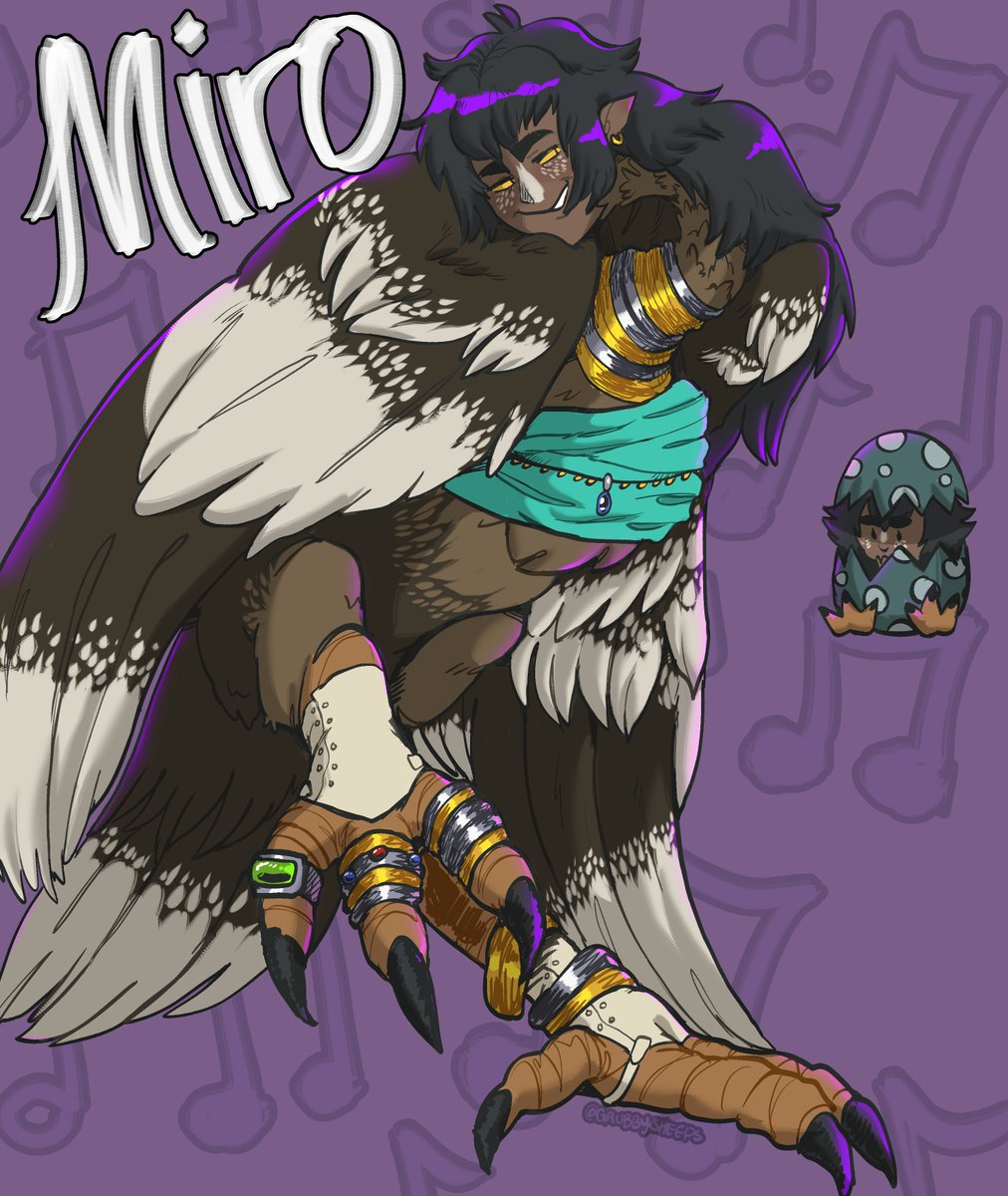 GrubbySheeps's tweet image. MY MALE HARPY FOR A PF2E GAME