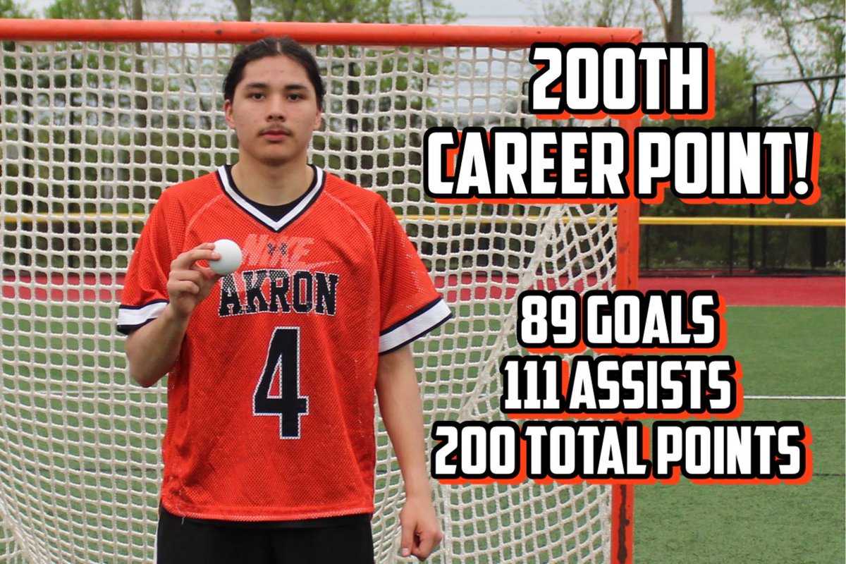 With 2 assists, congratulations to Junior Midfielder, Assistant Captain, Brodie Hill for achieving his 200th career point in the win over Niagara Wheatfield!