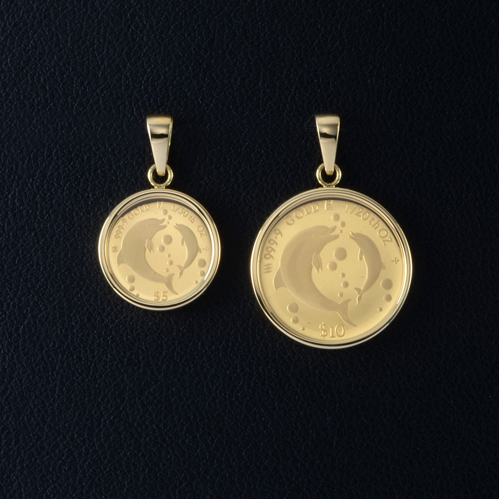 本日の「#いいものプレミアム」ご紹介商品は、『ドルフィン 純金コインペンダントヘッド（ガラスカバー付き）』！  1/20オンス・1/30オンスの各300枚限定！特別価格＆2点以上でさらにお得に！毎回大人気！価値ある純金コインペンダントヘッド https://t .co/GRpXMAJ1AW