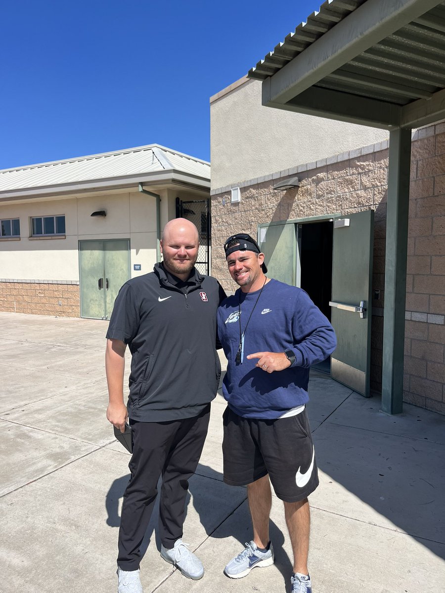Thank you <a href="/StanfordFball/">Stanford Football</a> and <a href="/CoreyEdsall/">Coach Corey Edsall</a> for the visit! #ICEYCITY #ALLCOMET