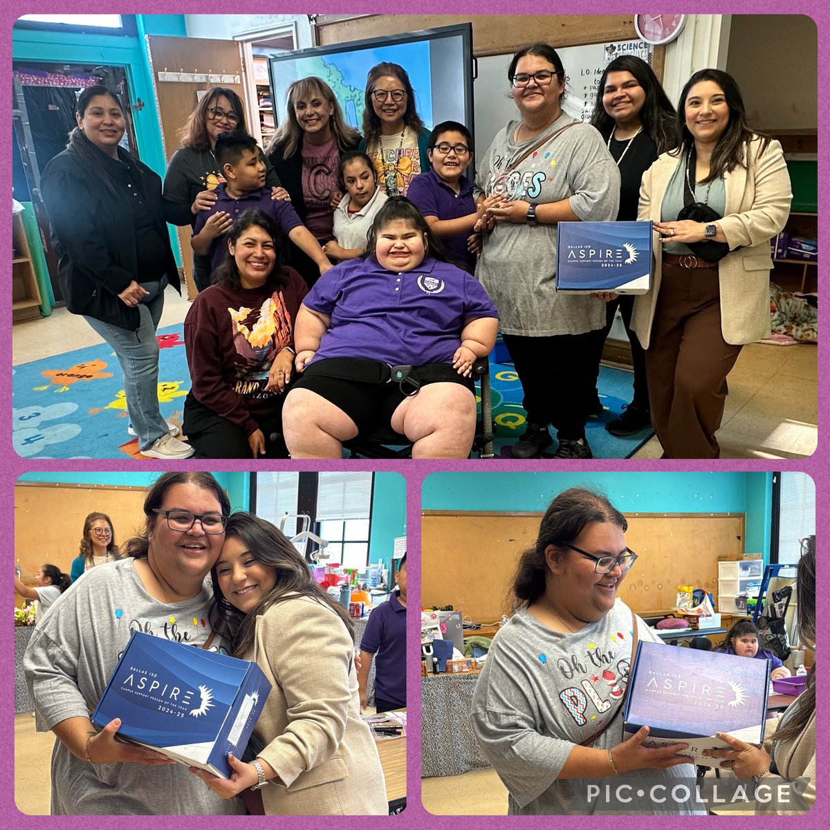 Congratulations to <a href="/MissJessica22/">Miss. Jessica</a> for being this year’s Aspire Award winner for Cowart Elementary! 🌟 Your colleagues truly recognize and admire your passion for education. We’re so proud of you! <a href="/DallasISDatWork/">Dallas ISD Employee Experience team</a>