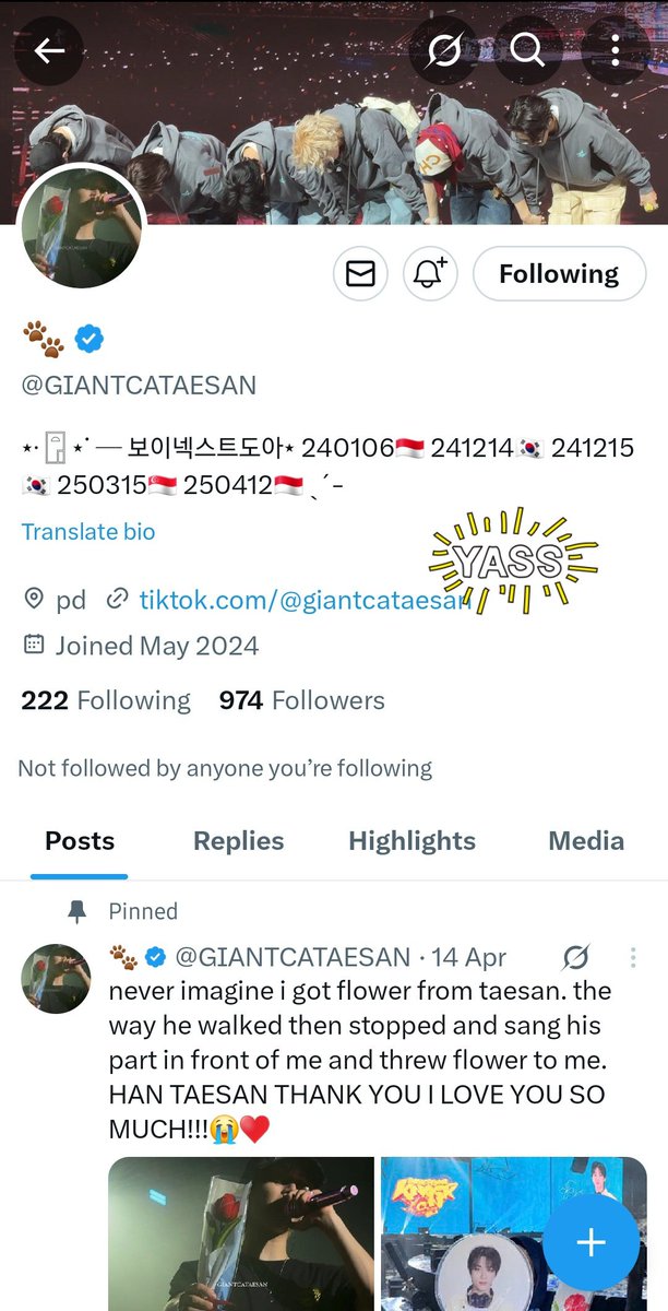 jibeomphile's tweet photo. @GIANTCATAESAN Timakaci GA nya kaaa, izin ikut iyh 🩷🩷 https://t.co/EaBZIsHIwY